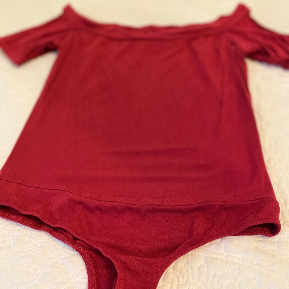 off-the-shoulder bodysuit